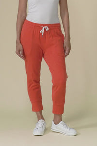 Fundamental Brunch Orange Cotton Sweatpants,Video