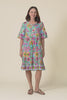 Mila Blue Floral Crinkle Cotton Dress,video