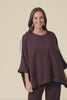 Valeria Chocolate Cotton Oversized Tee