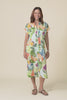 Marlowe Yellow Fruity Cotton Button Dress,video