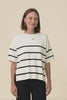 Bailey Cream Stripe Boxy Sweat