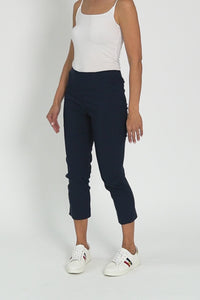 Cody Navy Stretch Capri Pants