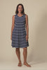 Roxanne Indigo Stripe Swing Dress,Video