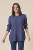 Lucas Navy Knit Button Jumper