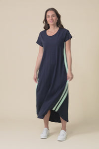 Recovery Mint Trim Cotton Dress,video