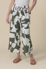 Minnelli Khaki Geo Linen Cotton Pants,video