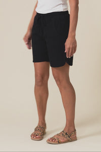 Jonah Black Cotton Drawstring Shorts