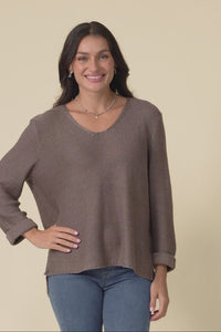 Toulouse Mocha Cotton Jumper