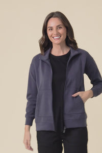 York Charcoal Zip Jacket