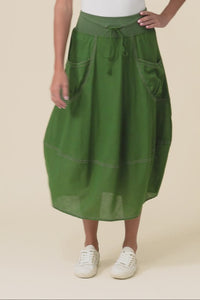 Gabe Green Cotton Pocket Skirt