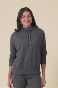 Rowan Charcoal Cotton Cashmere Knit Jumper