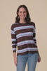 Natasha Mocha Stripe Knit Top,Video