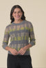 Ciara Camel Stripe Mohair Wool Knit Jumper
