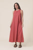 Tia Coral Cotton Pocket Dress,video