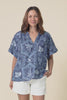 Sanalia Blue Palm Cotton Top,video