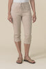 Bulimba Stone Cotton Capri Pants,video