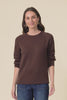 Carrie Chocolate Cotton Knit Jumper