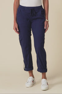 Colette Navy Cargo Pants,Video