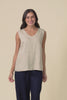 Inez Beige Linen Tank,Video