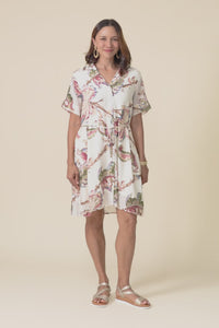 Sorina Khaki Garden Button Dress,video