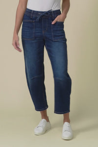 BB Barrel Dark Blue Jeans,Video