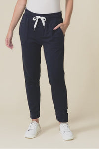 Lobby Navy Cotton Relaxed Sweatpants