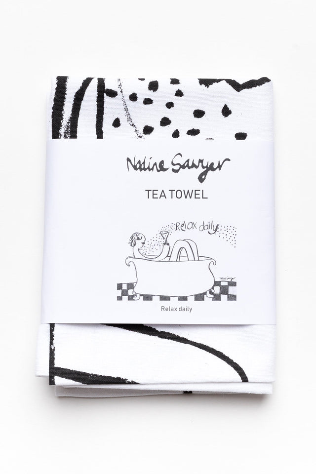 Relax Daily Cotton Tea Towel image 1