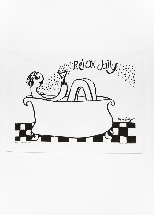 Relax Daily Cotton Tea Towel image 2
