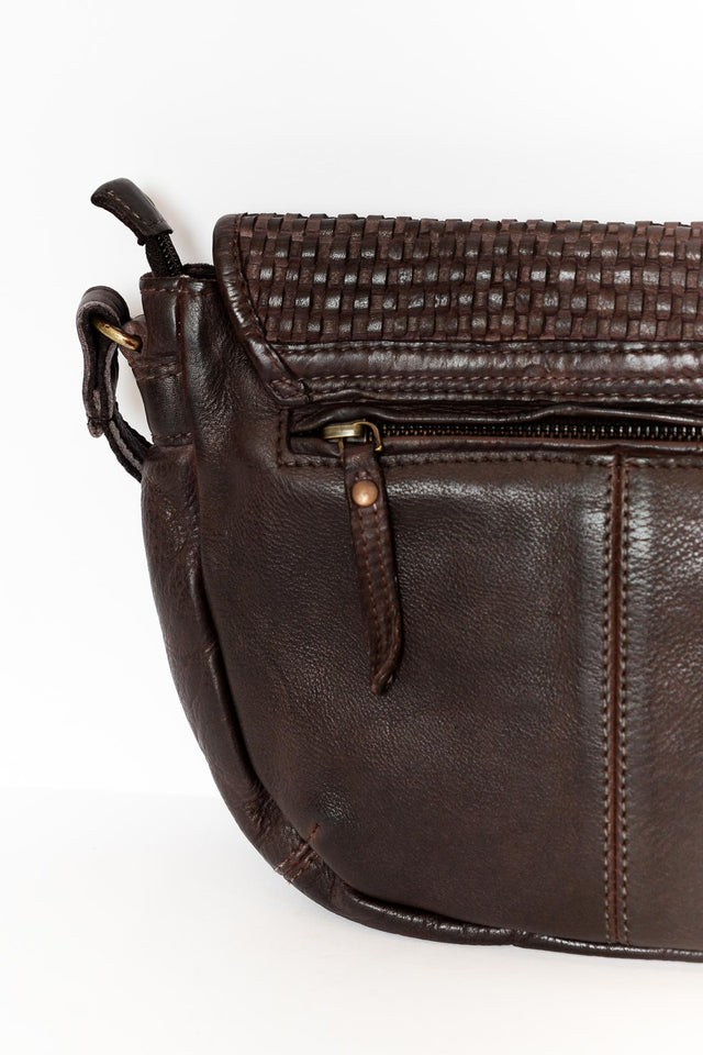 Bridget Brown Leather Crossbody Bag