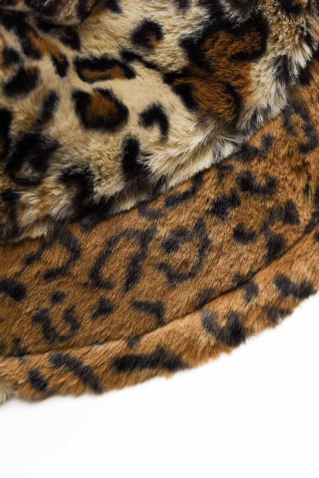 Charlie Leopard Faux Fur Hat
