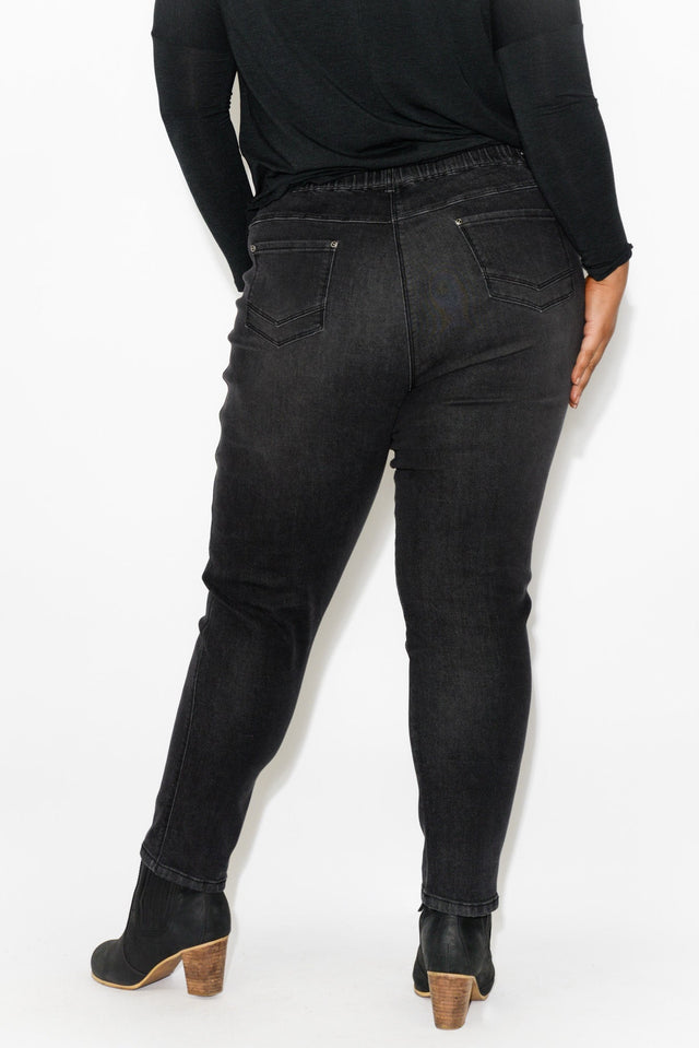 Courtney Black Denim Stretch Jeans image 9