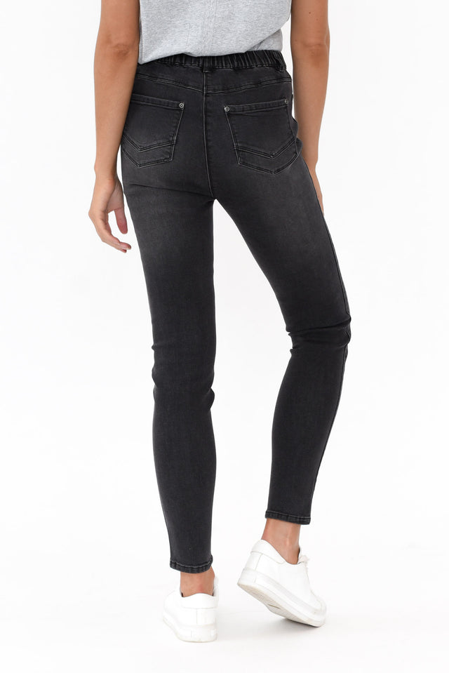 Courtney Black Denim Stretch Jeans image 3