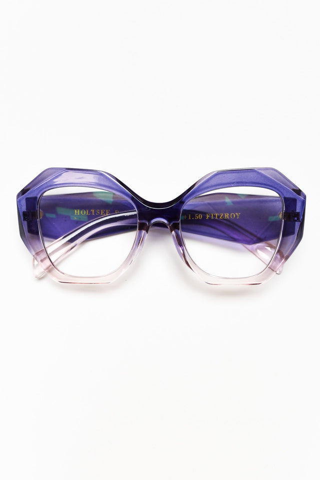 Fitzroy Purple Ombre Oversized Reading Glasses