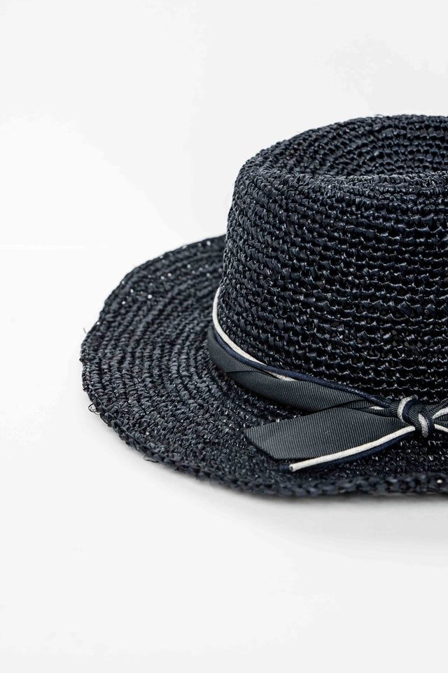 Freya Black Raffia Cowboy Hat image 4