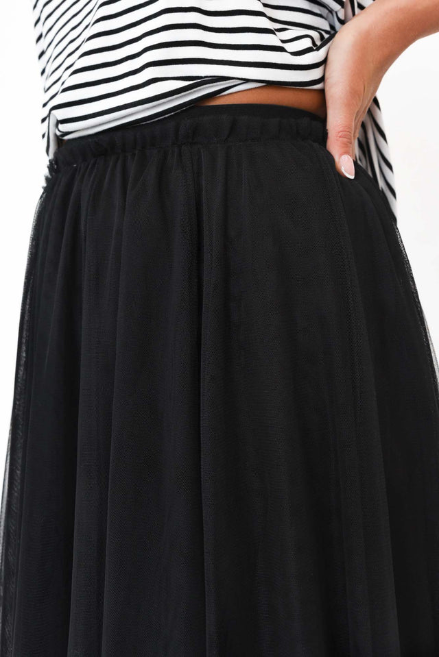 Harrison Black Tulle Skirt