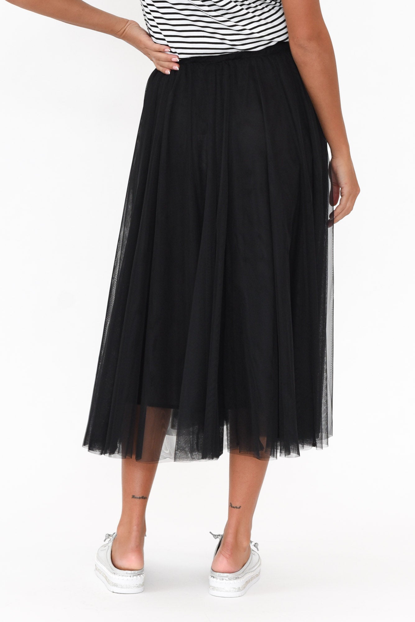 Harrison Black Tulle Skirt Blue Bungalow NZ