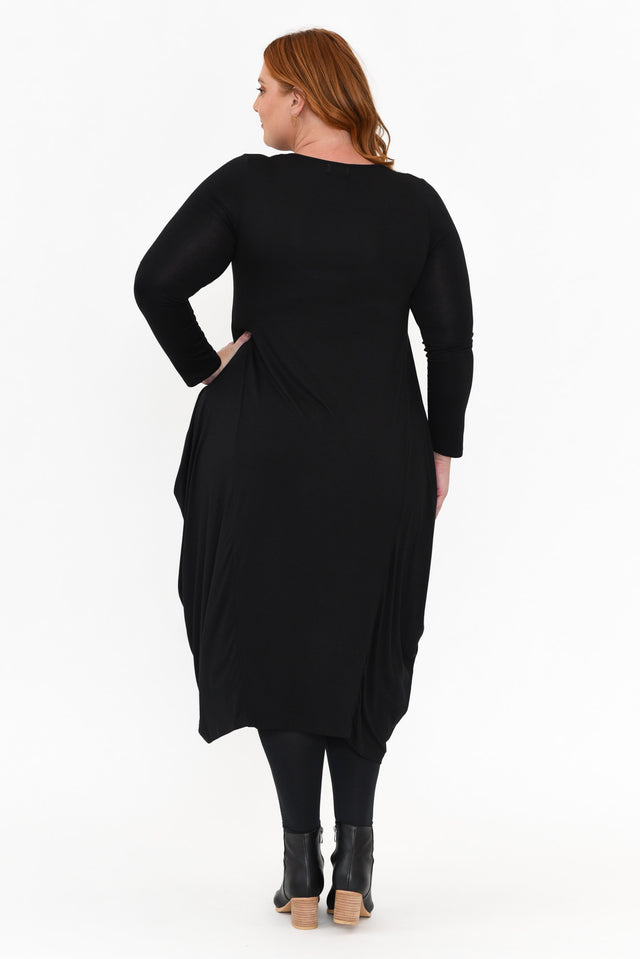 Kendal Black Long Sleeve Dress image 8