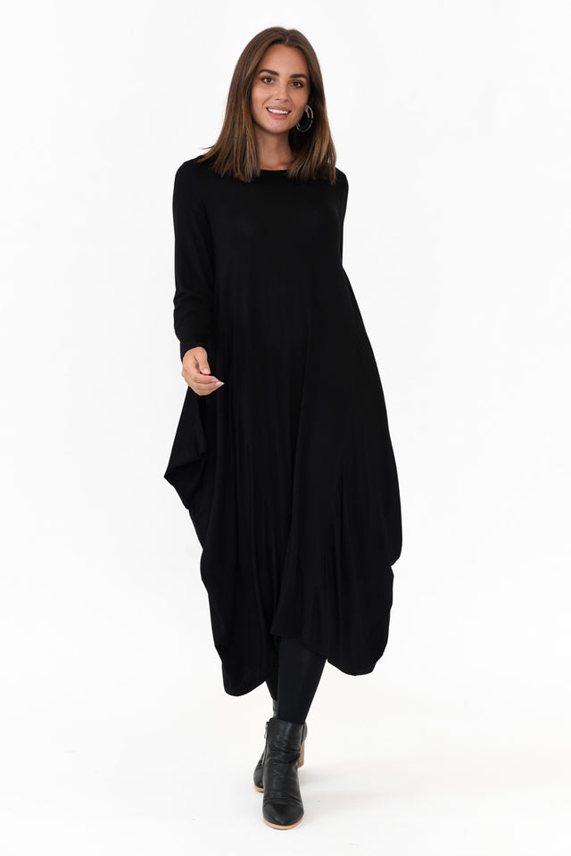 Kendal Black Long Sleeve Dress