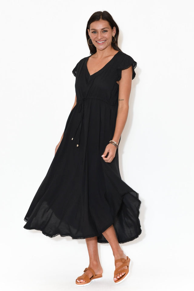Libby Black Midi Dress image 3