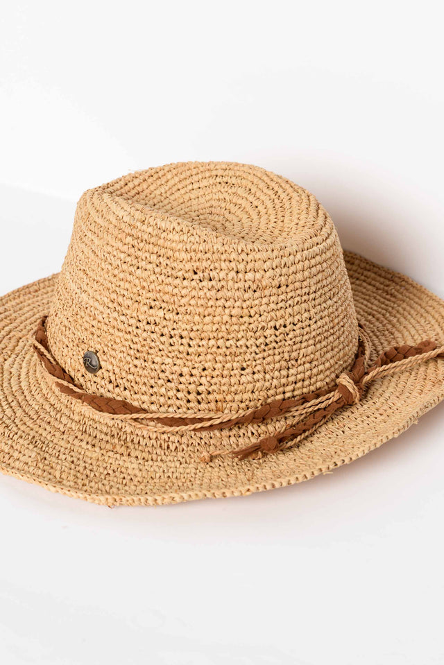 Marjo Natural Raffia Cowboy Hat