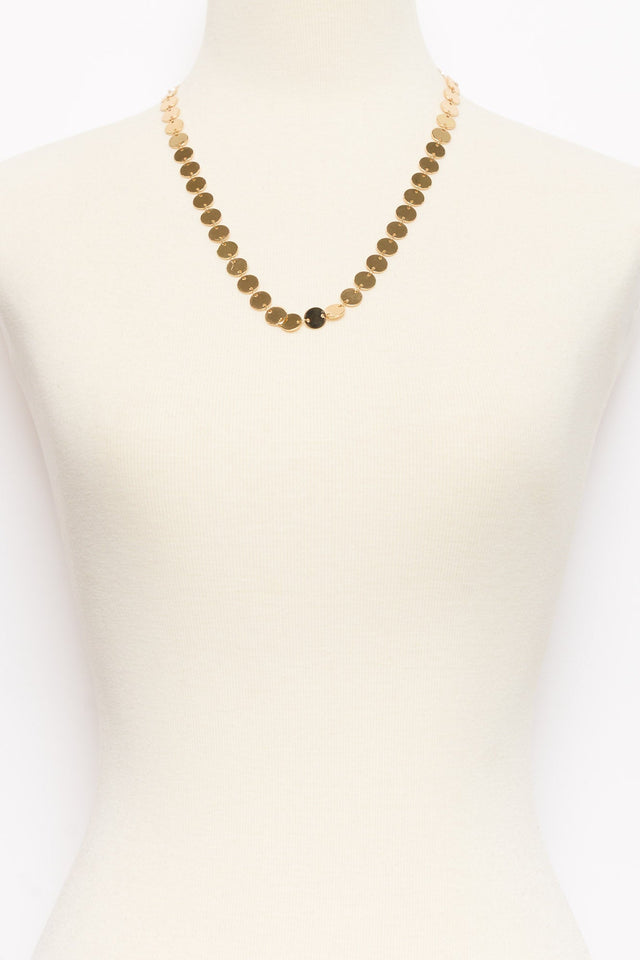 Meilani Gold Disc Necklace