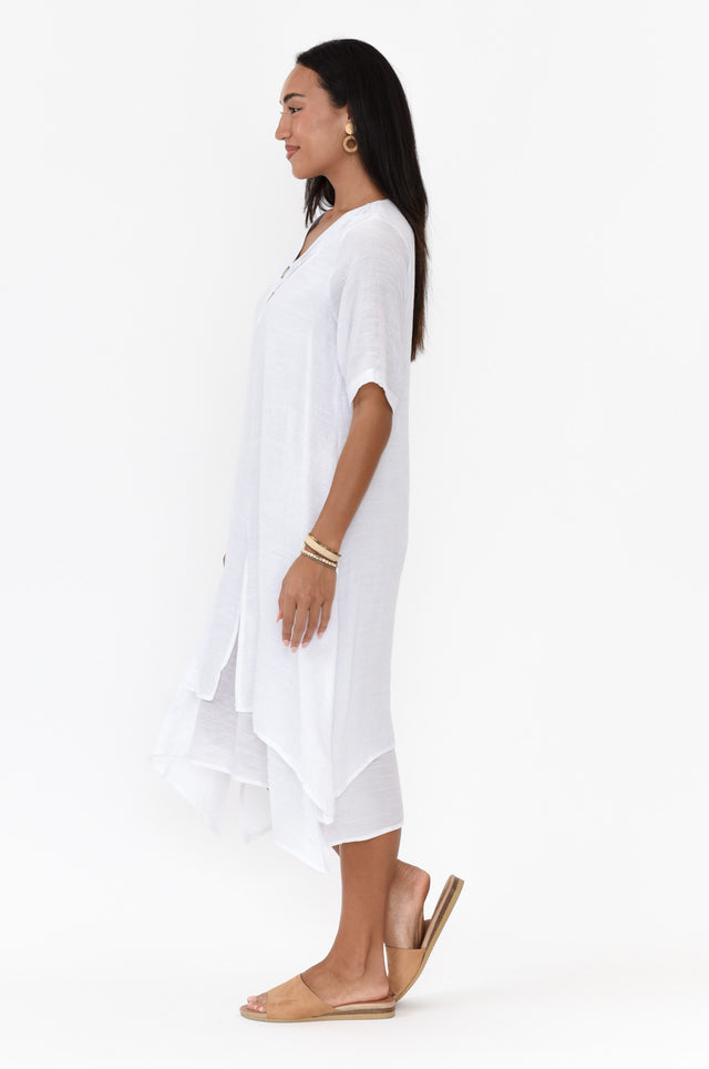 Nala White Layers Dress