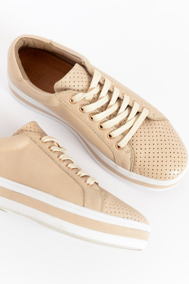 Paradise Nude Leather Sneaker