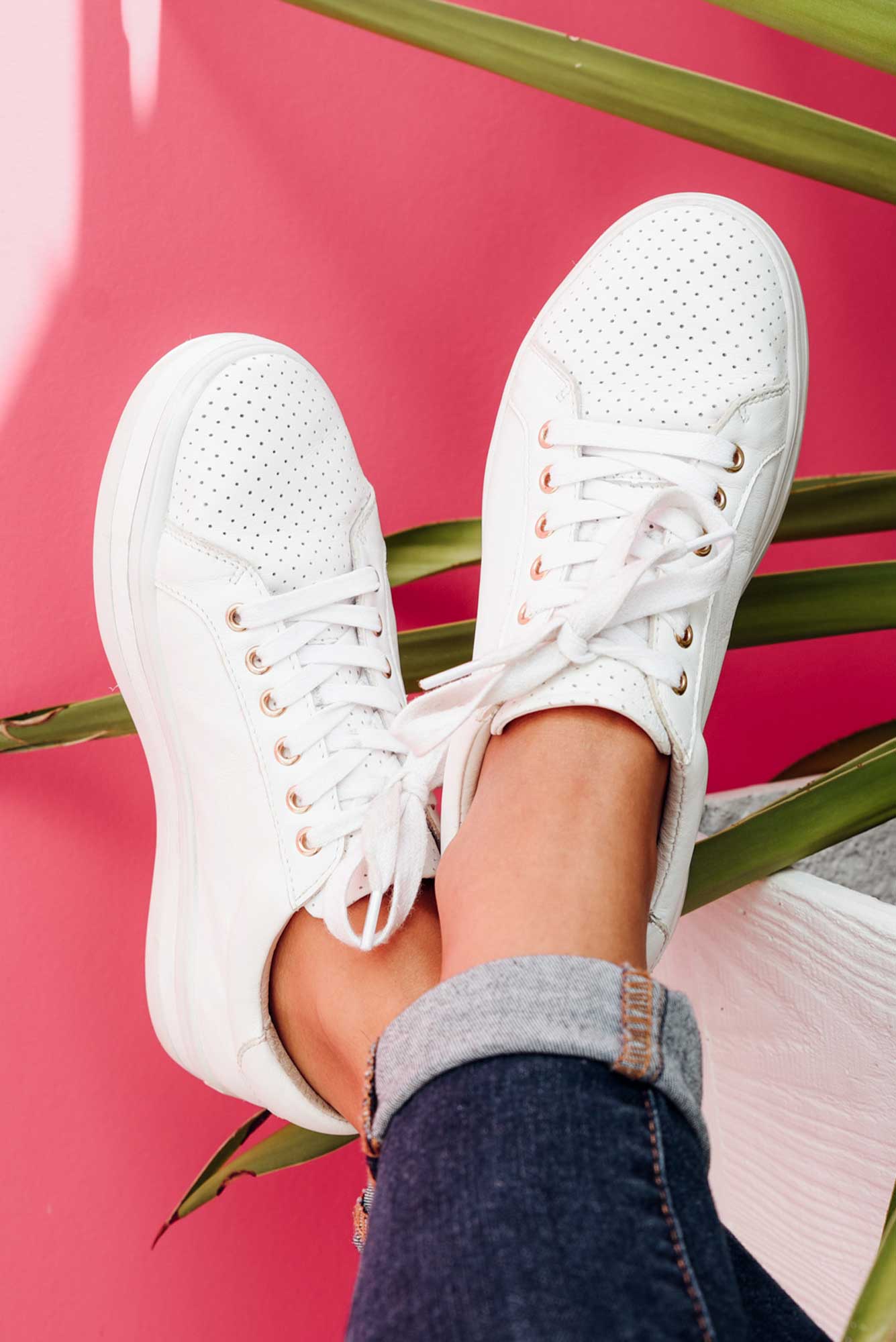 Ahearn W White Leather Sneakers by Ziera | Shop Online at Ziera NZ
