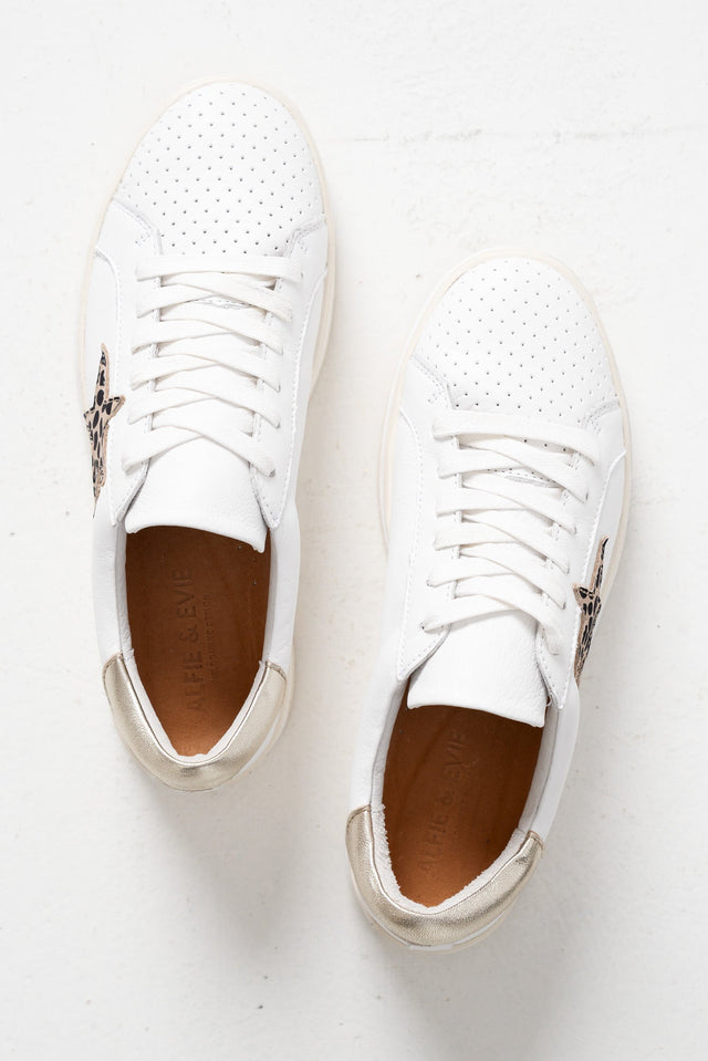 Pixie Star White Leopard Leather Sneaker image 6