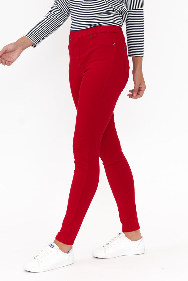 Reed Red Stretch Cotton Pants image 4