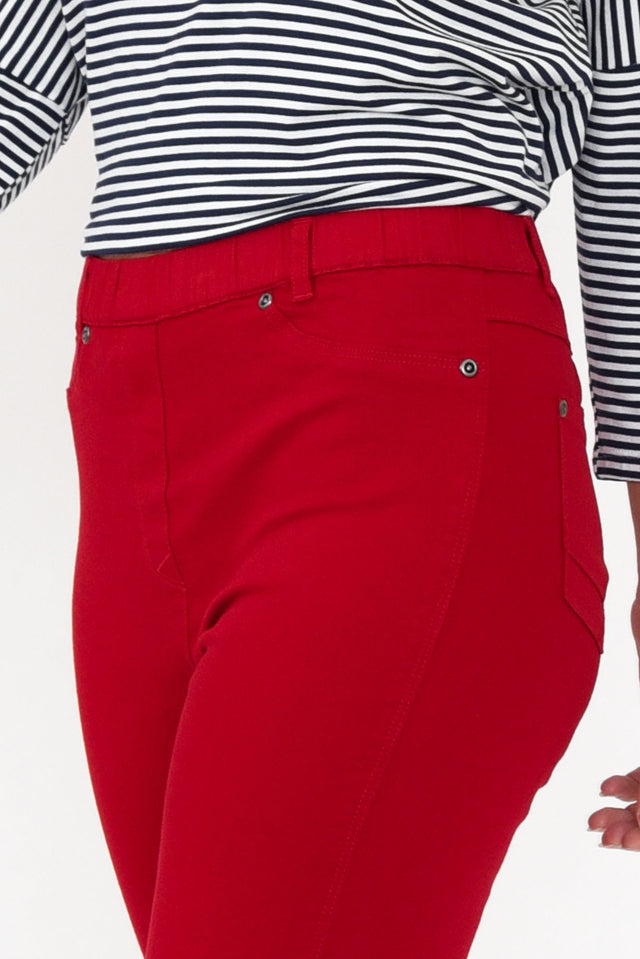 Reed Red Stretch Cotton Pants image 6
