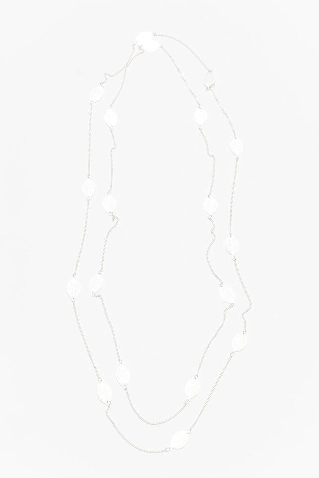 Stem Silver Leaf Fine Chain Necklace