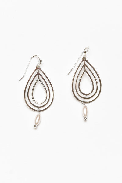 Verona Silver Teardrop Earrings