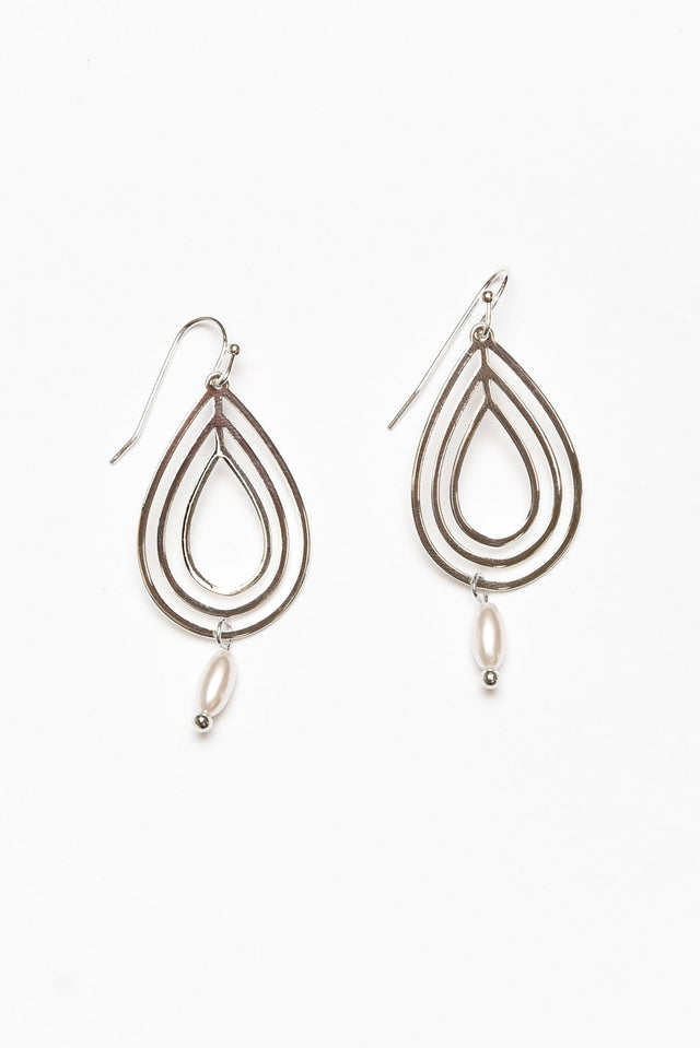 Verona Silver Teardrop Earrings image 1